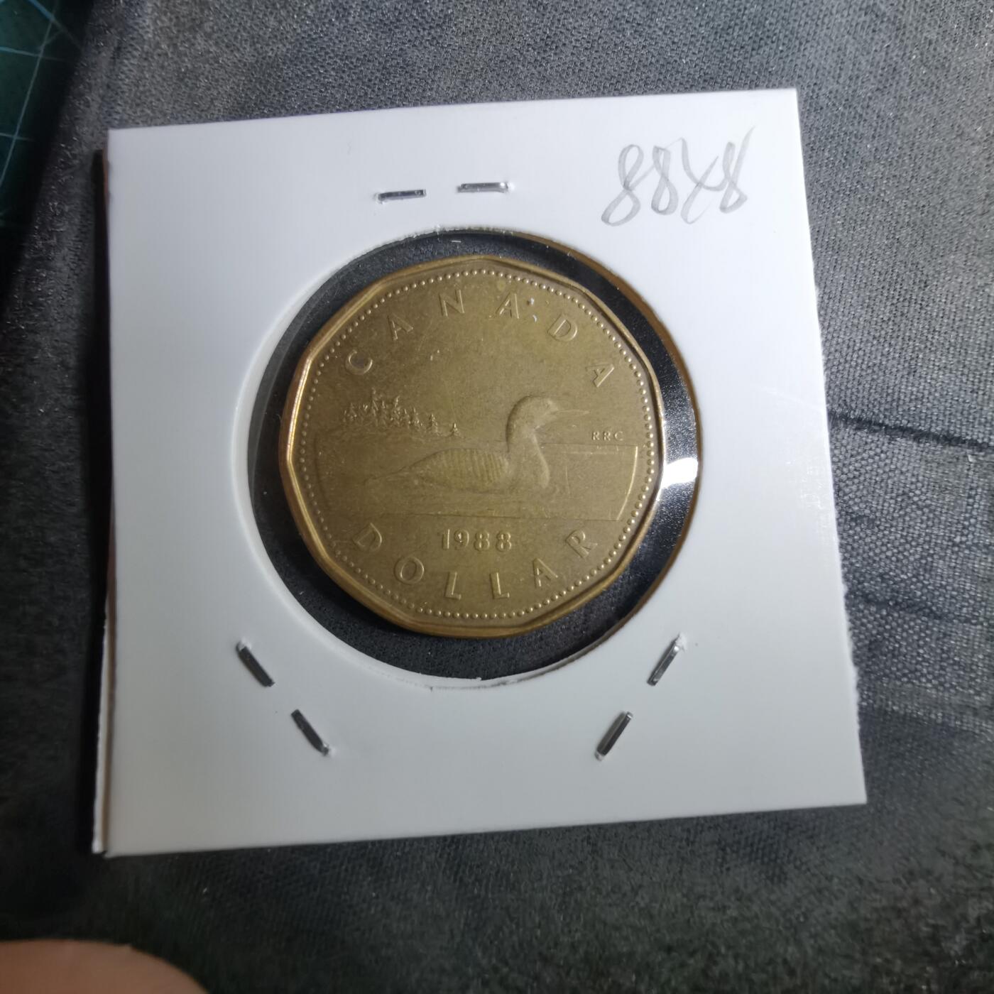 沼泽如烟--第888场 加拿大1988年一元