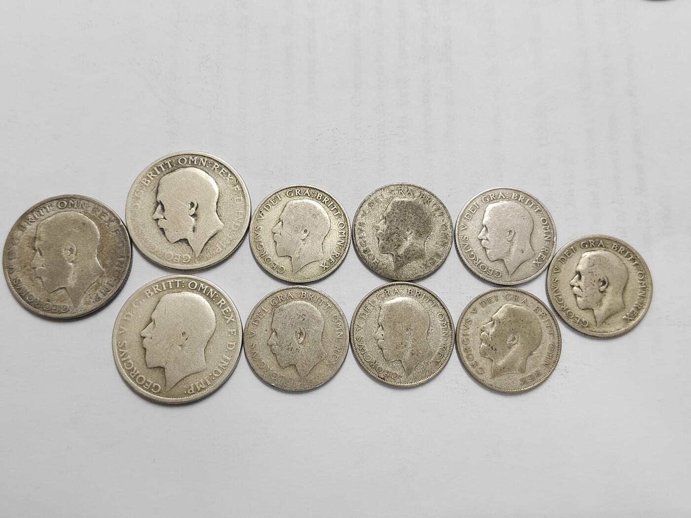 英国乔治五世弗洛林、先令