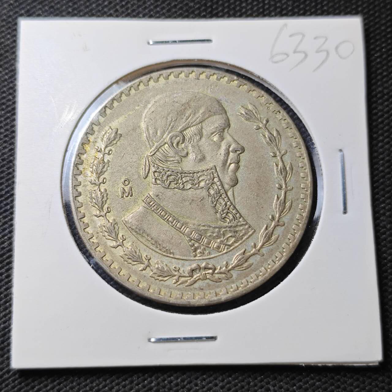 KK钱币收藏小铺  第363场  2月预留时间 周末发货  墨西哥1比索银币