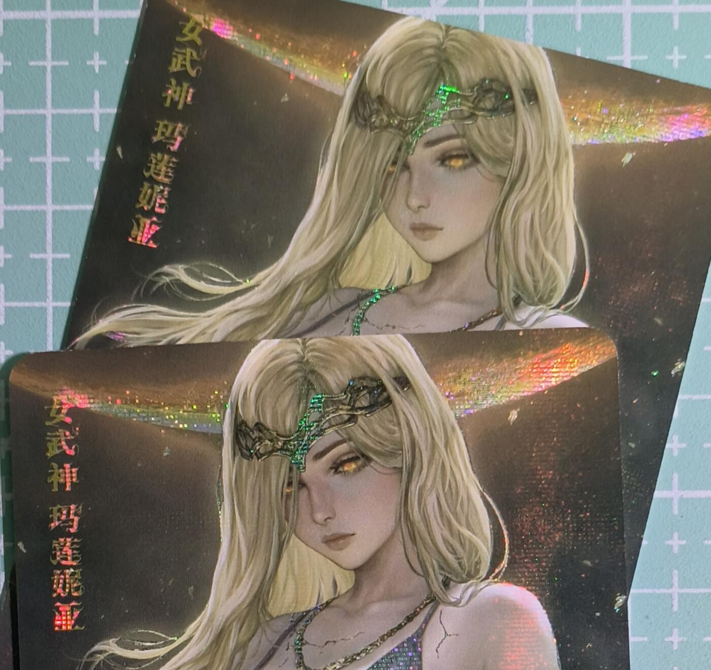 C先生卡牌 第15期 元集纪·刷子签·罐儿签·毒瘤签(持续收拍品中...) 【纱布闪】冰狗卡牌《女武神》双服饰 艺术卡