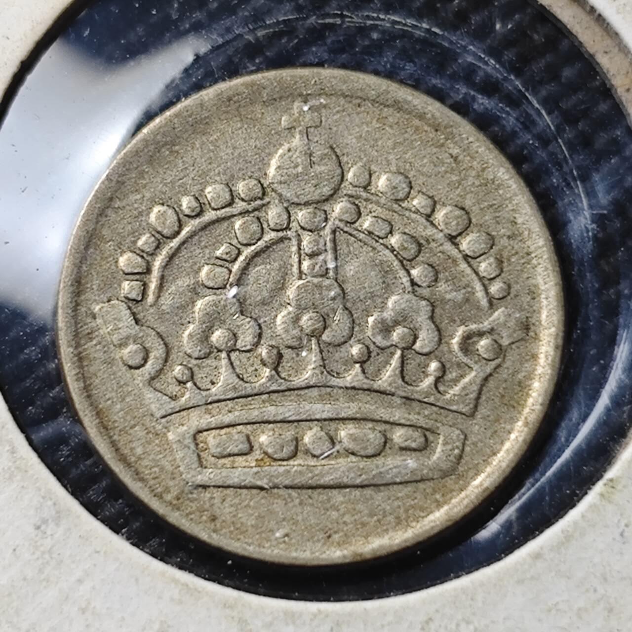 KK钱币收藏小铺  第363场  2月预留时间 周末发货  1959瑞典10欧尔银币