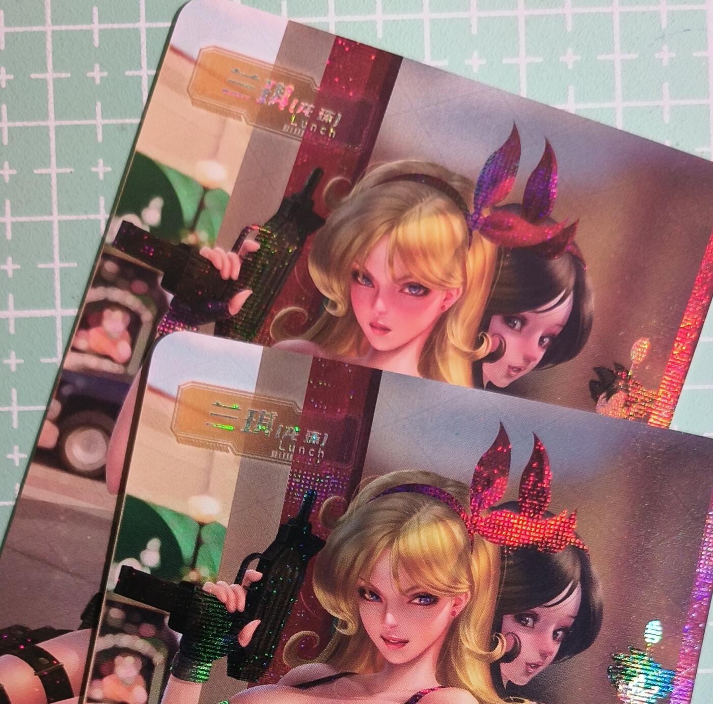 C先生卡牌 第15期 元集纪·刷子签·罐儿签·毒瘤签(持续收拍品中...) 【纱布闪】冰狗卡牌《兰琪》双服饰 艺术卡