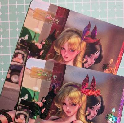 C先生卡牌 第15期 元集纪·刷子签·罐儿签·毒瘤签(持续收拍品中...) - 【纱布闪】冰狗卡牌《兰琪》双服饰 艺术卡