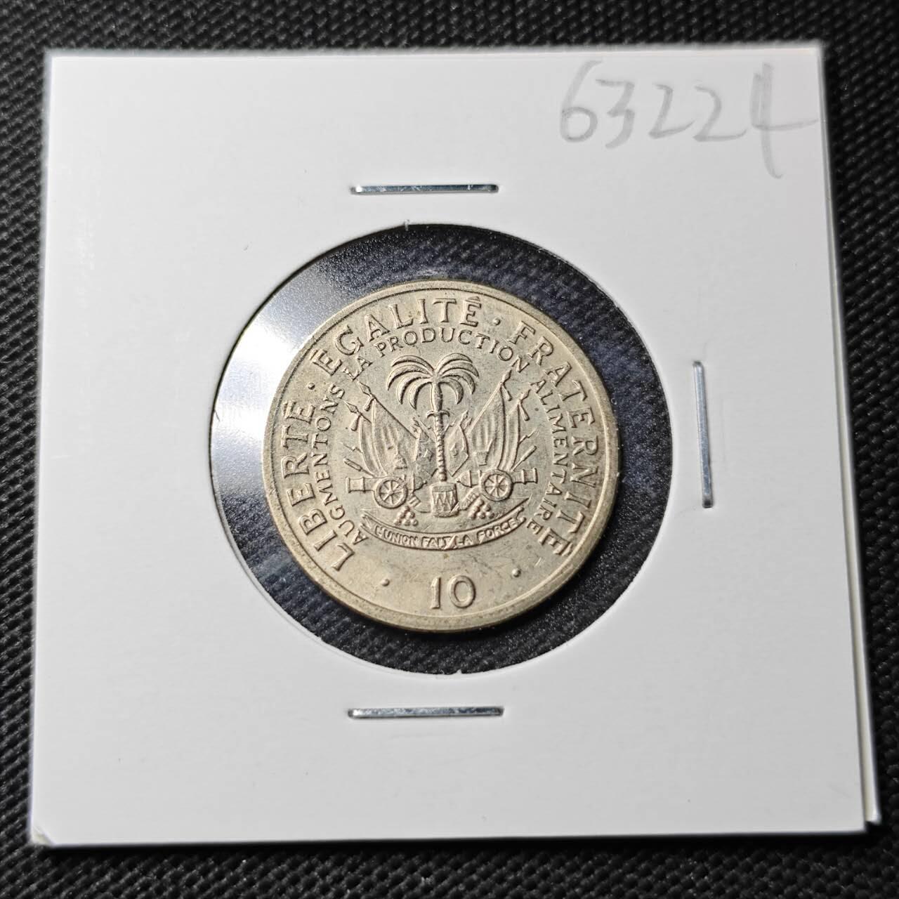 KK钱币收藏小铺  第363场  2月预留时间 周末发货  海地10分