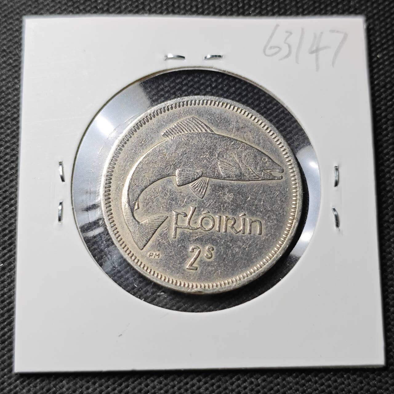 KK钱币收藏小铺  第363场  2月预留时间 周末发货  1961爱尔兰2先令