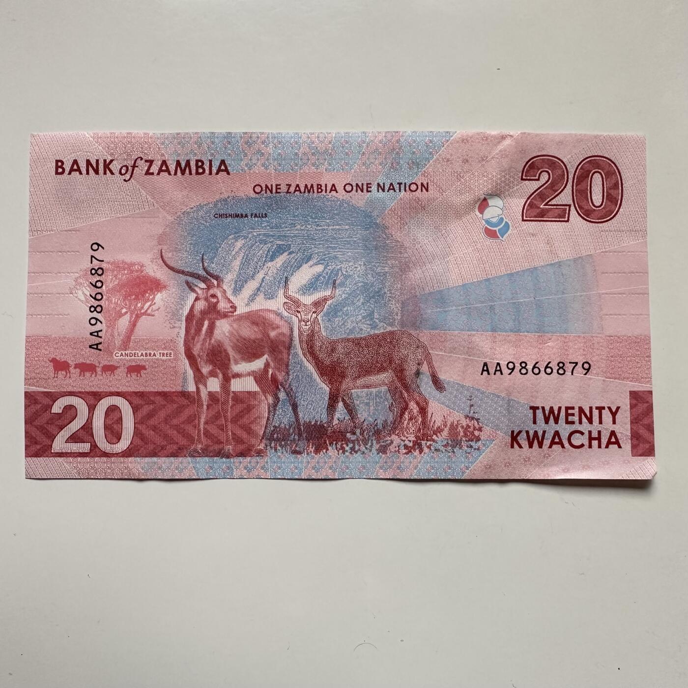 🌹外币初藏🌹🐯2025年第123场  每周二四六晚8️⃣点 接代拍 赞比亚2025年20卡瓦查