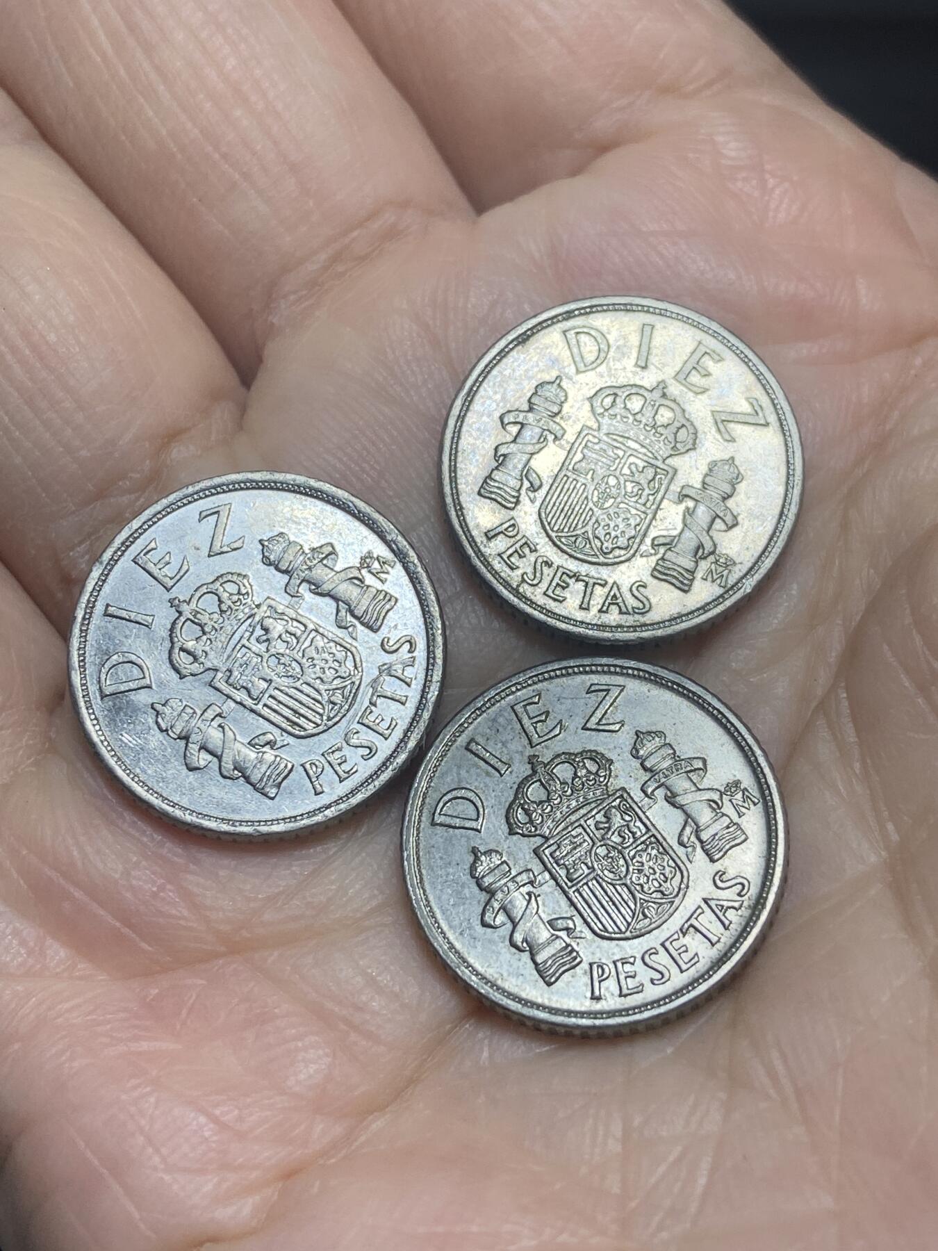 2025年第一百二十一场(总第一百四十七场）外国好品散币(免佣金) 西班牙🇪🇸1983年10比塞塔3枚