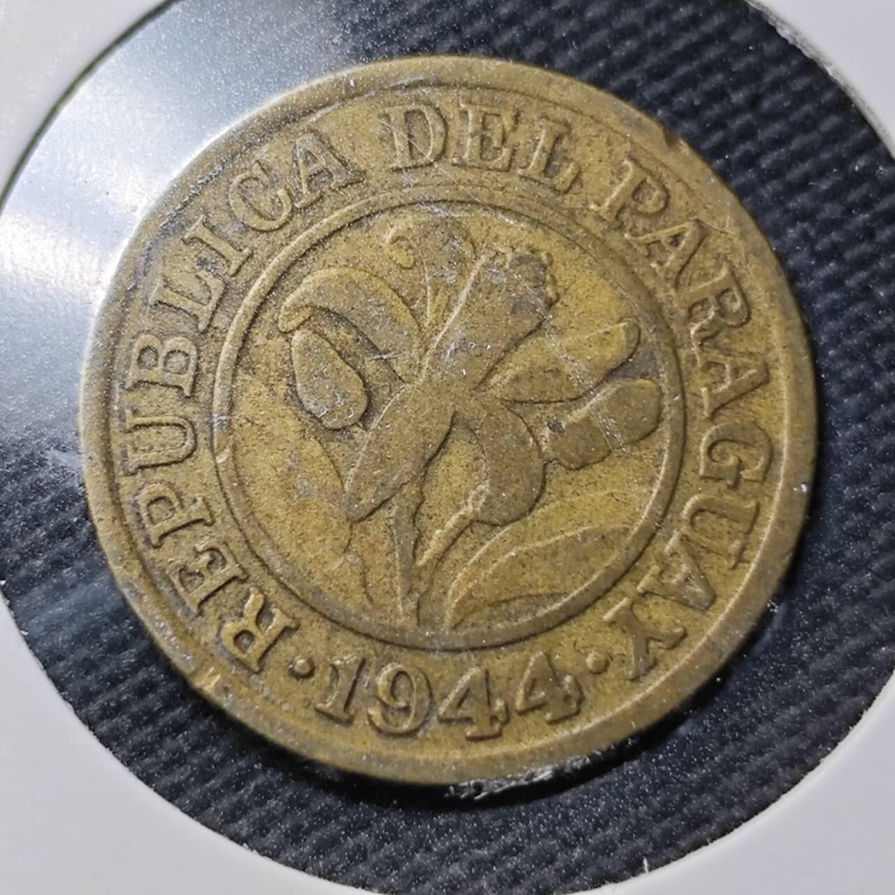 KK钱币收藏小铺  第363场  2月预留时间 周末发货  1944巴拉圭10分铜币