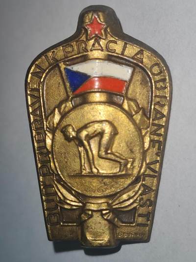 韵星假日精品2025秋季军品类拍卖会-- Rimey Holidays Boutique 2025 Autumn Militaria Sale - 捷克斯洛伐克人民共和国第一版金级体能证章 