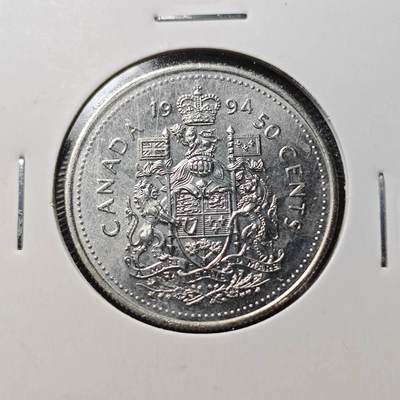 KK钱币收藏小铺  第363场  2月预留时间 周末发货 -  1994加拿大50分