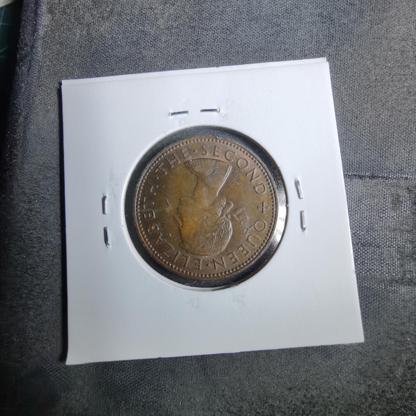 沼泽如烟--第889场 新西兰1961年半便士