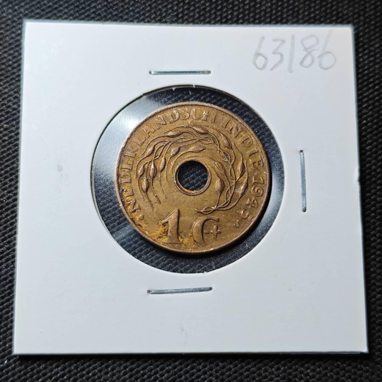 KK钱币收藏小铺  第363场  2月预留时间 周末发货  荷属东印度一分铜币