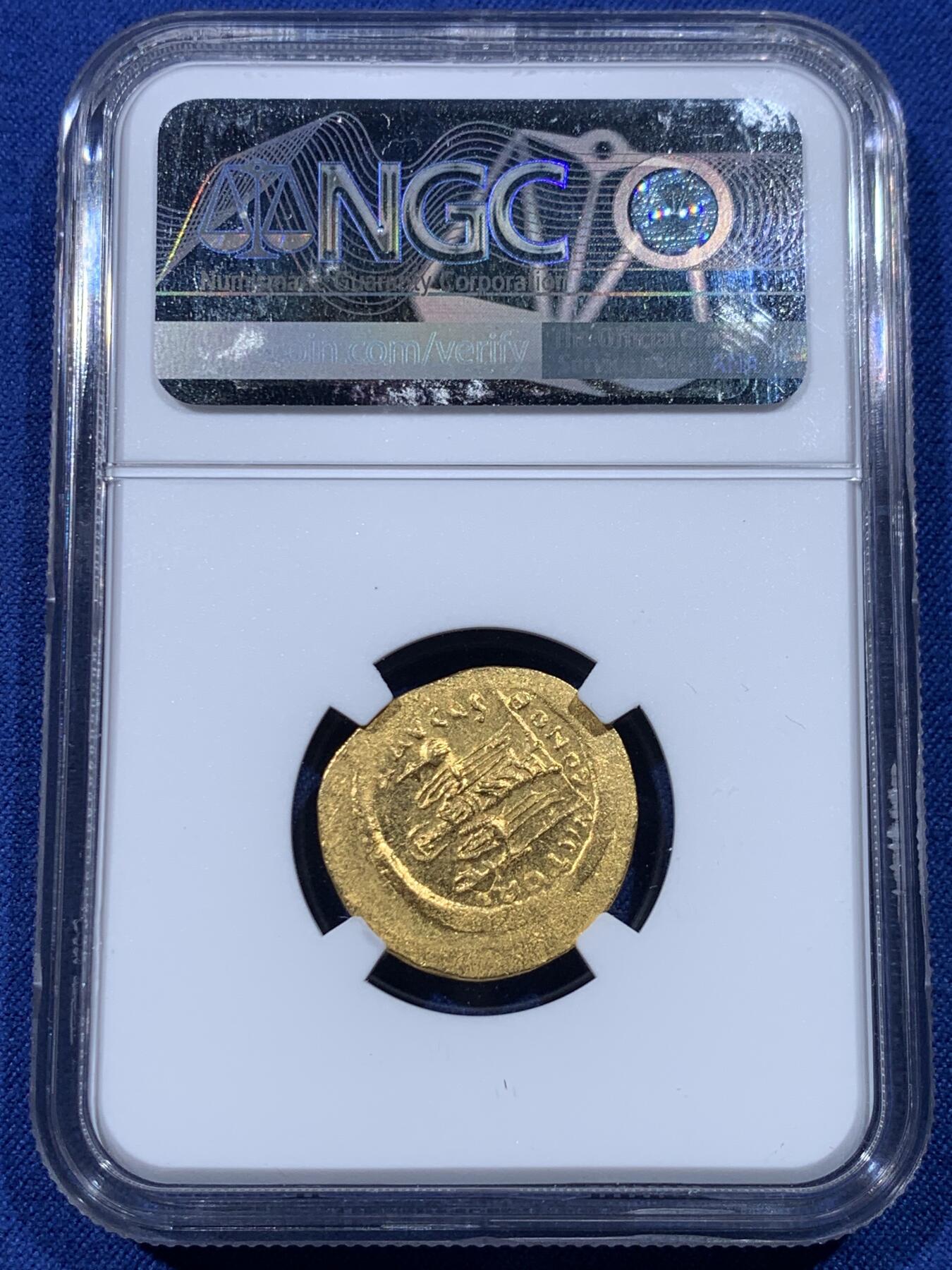 《竞宝斋》第434场 周日，周一2场连拍 （全场包邮） NGC MS 4/5 5/5 拜占庭帝国福卡斯索里多金币 极品分数 收藏级