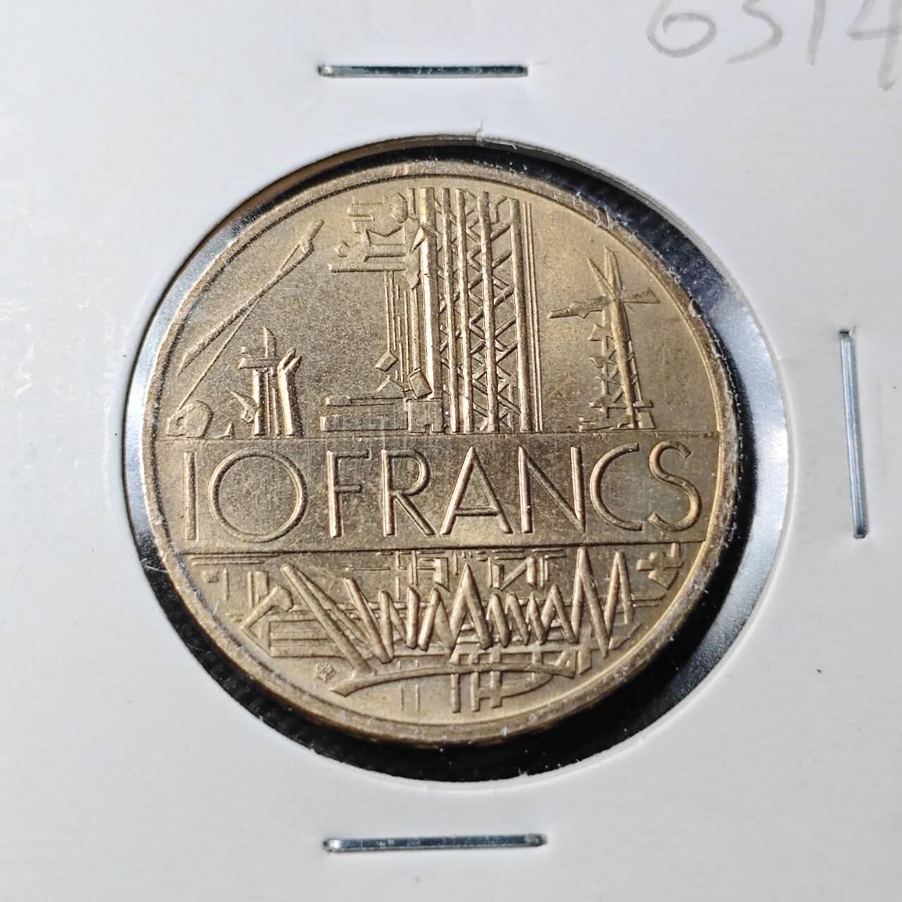 KK钱币收藏小铺  第363场  2月预留时间 周末发货  法国10法郎 好品