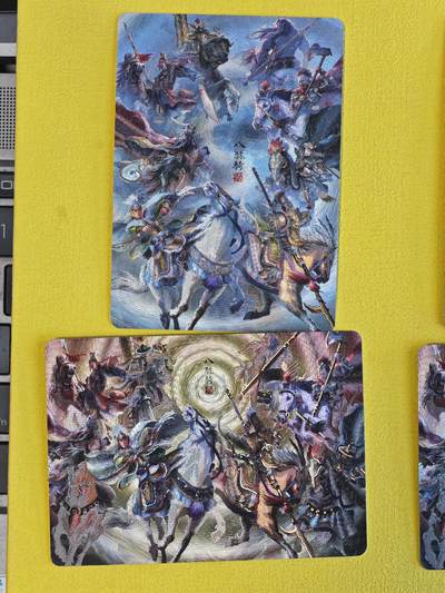 玩卡战线超级大甩拍第45期（周四晚10点半截拍）请寄存过多的卡友准许发货哇！ - 百里-鞠嘉宁绘水浒八骠骑合体卡冷烫粗闪两张