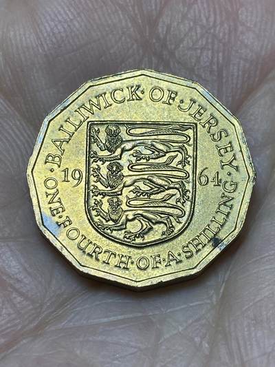 2025年第一百二十一场(总第一百四十七场）外国好品散币(免佣金) - 泽西岛🇯🇪1964年1/4先令