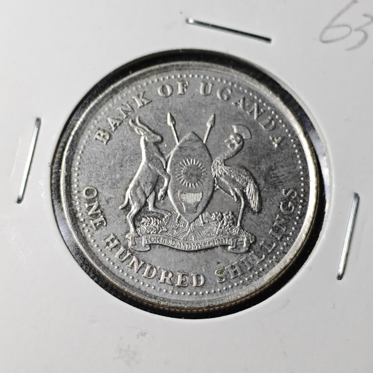 KK钱币收藏小铺  第363场  2月预留时间 周末发货  1998乌干达