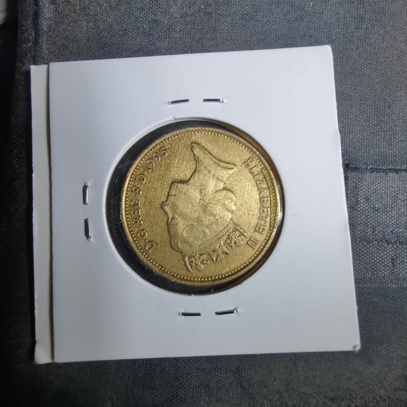 沼泽如烟--第889场 英国1995年2便士有金色镀层