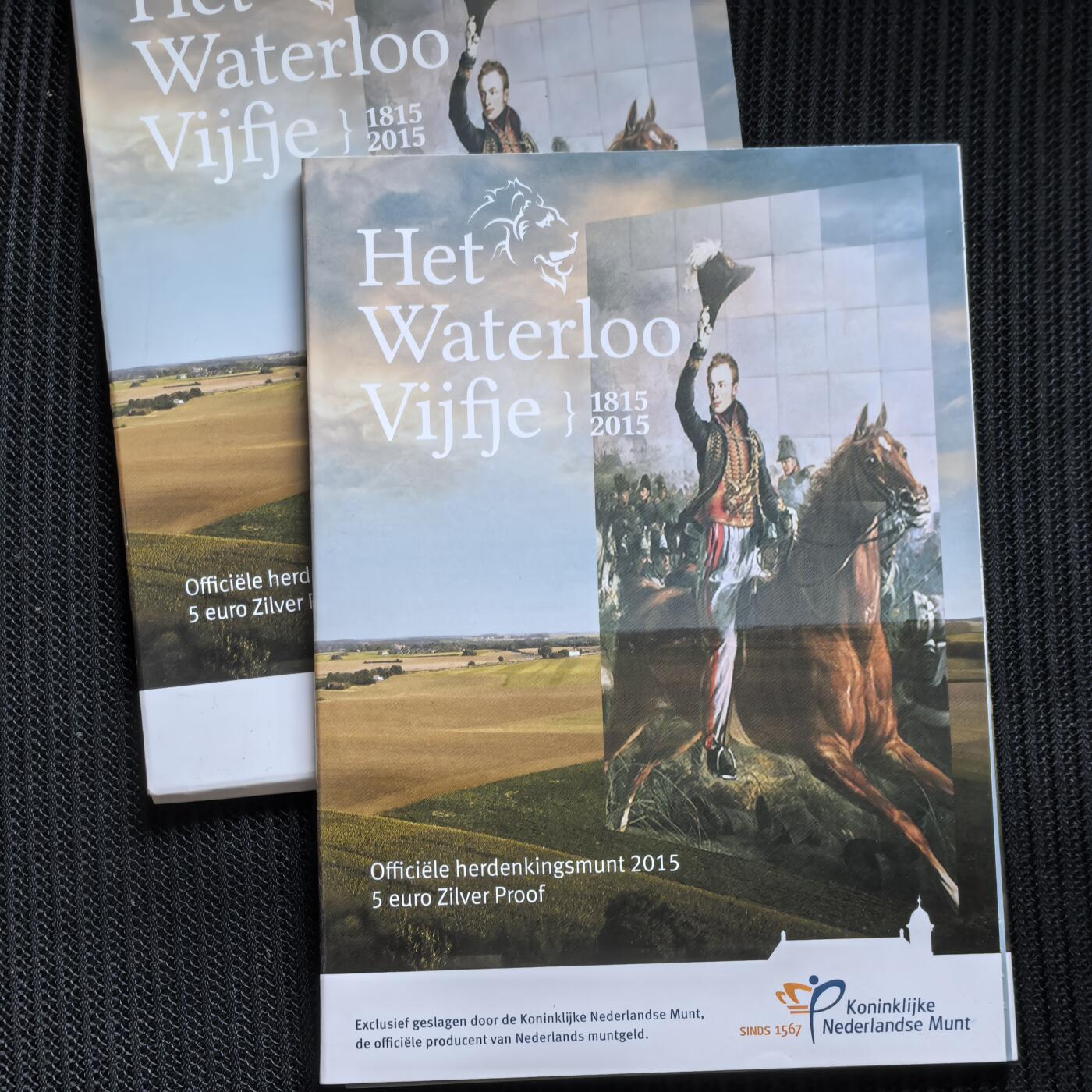 道一币馆币章第一百五十四场 原包装 荷兰2015年滑铁卢战役200周年5欧元精制银币