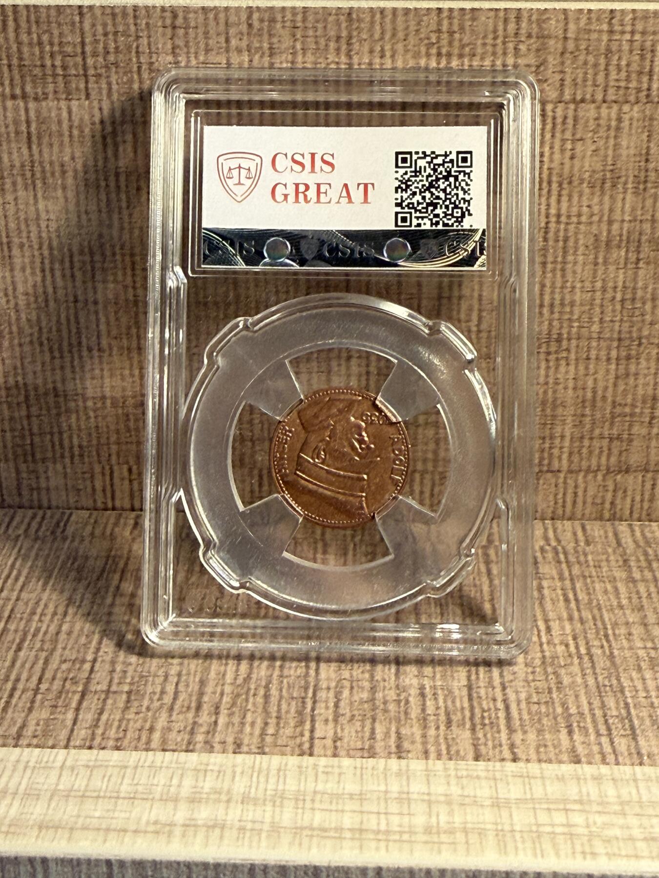 CSIS-GREAT评级精品钱币拍卖第三百二十四期 元首 骷髅头臆造币章CSISMS66