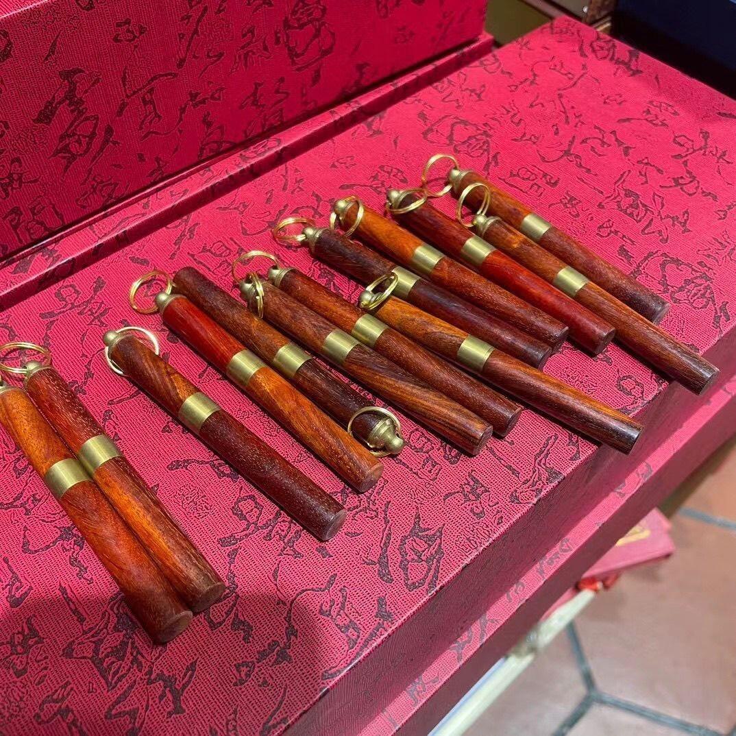 听雨轩（16）木雕 印度小叶紫檀便携掏耳勺