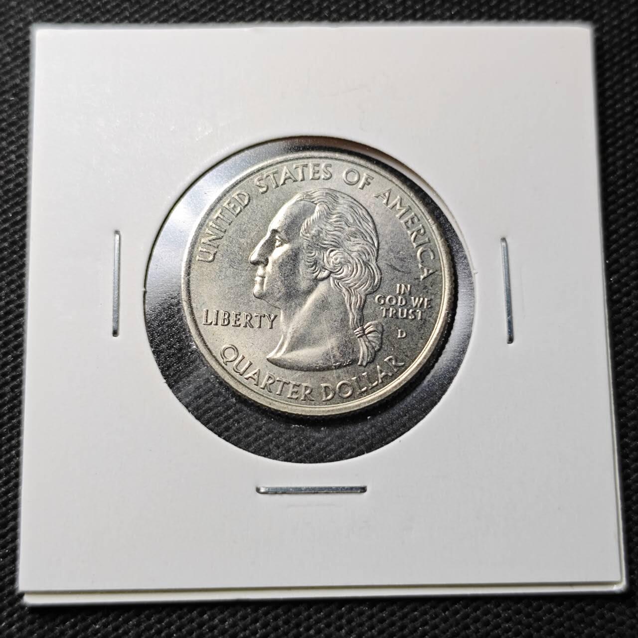 KK钱币收藏小铺  第363场  2月预留时间 周末发货  美国25分纪念币 好品