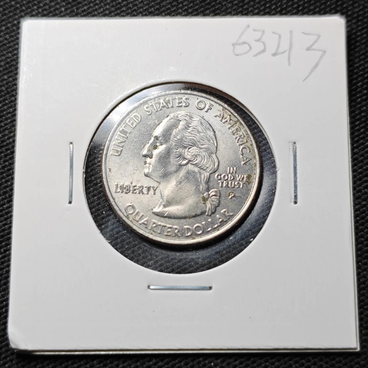 KK钱币收藏小铺  第363场  2月预留时间 周末发货  美国25分纪念币 