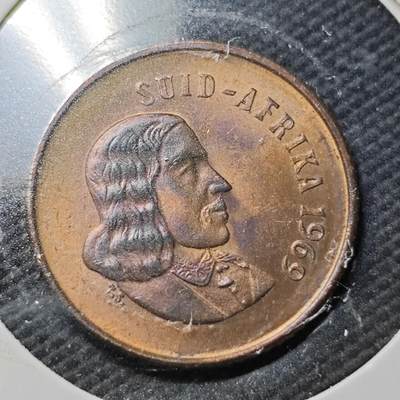 KK钱币收藏小铺  第363场  2月预留时间 周末发货 -  1969南非1分铜币 好品