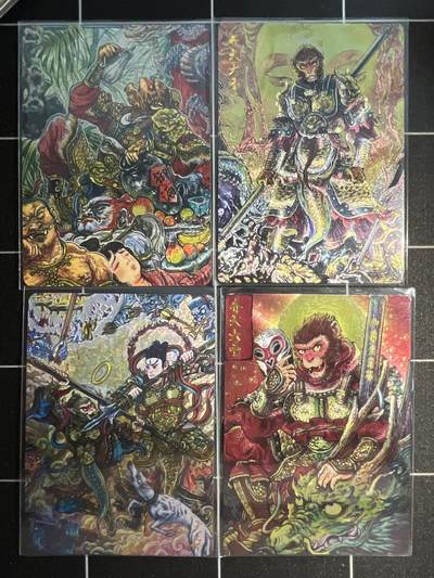 欢迎送拍、免费出卡没坑位费没手续费，各种换旧好卡 - 【折光】多吉 4张 墨婉文化&乾坤未定