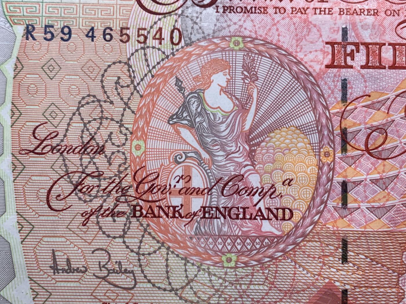 《竞宝斋》第434场 周日，周一2场连拍 （全场包邮） PMG 66EPQ 1994年英国E序列 50镑 女王钞