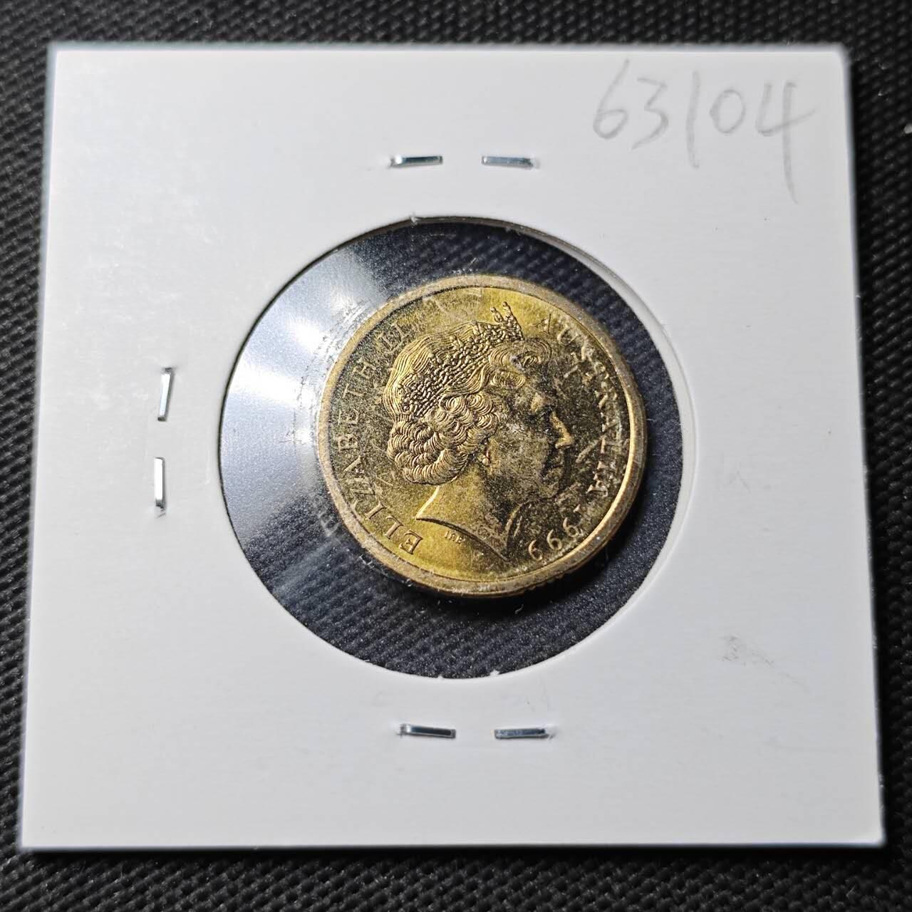 KK钱币收藏小铺  第363场  2月预留时间 周末发货  1999澳大利亚2元 好品