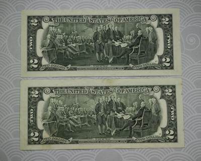 2元美金 圆圆倒置号88尾+999倒置豹子号 共2张