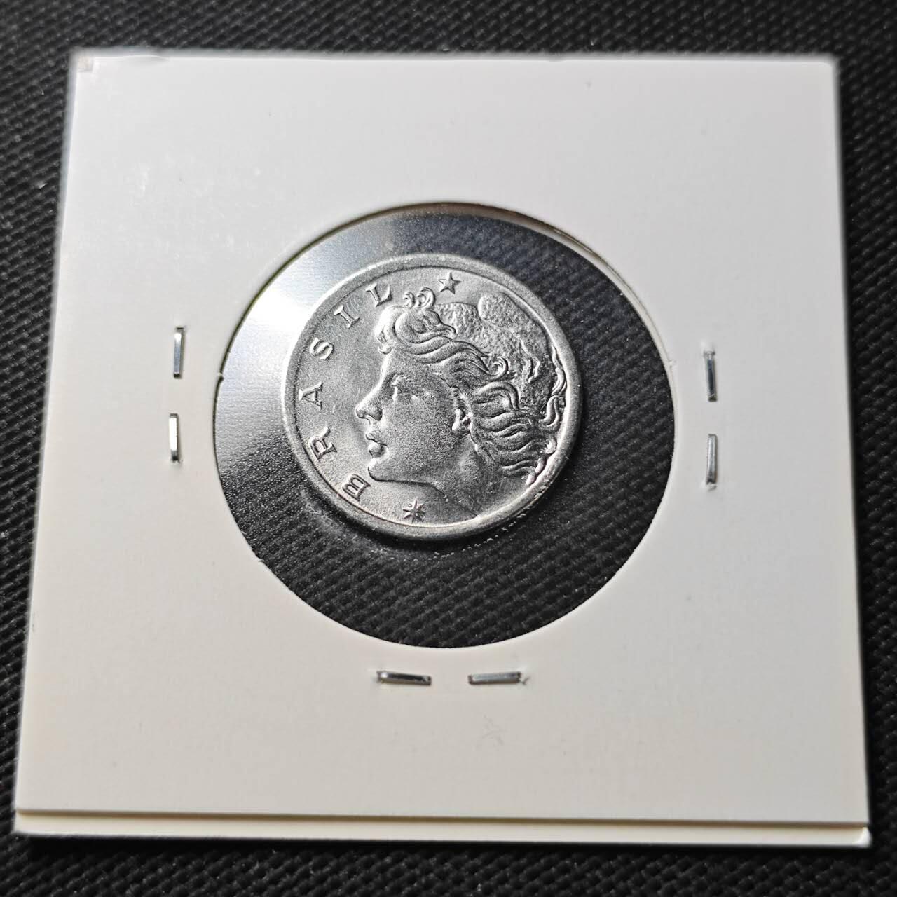 KK钱币收藏小铺  第363场  2月预留时间 周末发货  巴西2分纪念币 好品