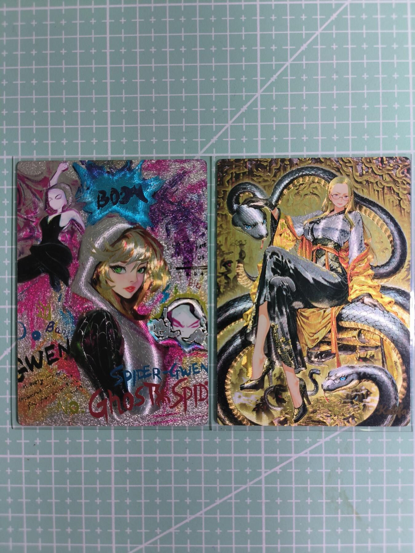 C先生卡牌 第15期 元集纪·刷子签·罐儿签·毒瘤签(持续收拍品中...) 【粗闪】奇点卡牌《盲包系列》女蜘蛛+海贼王 2张