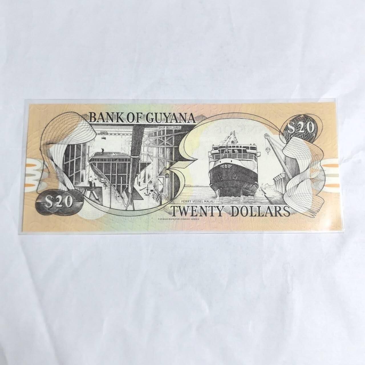 各国外币第97期 大部分全新 圭亚那20元 全新