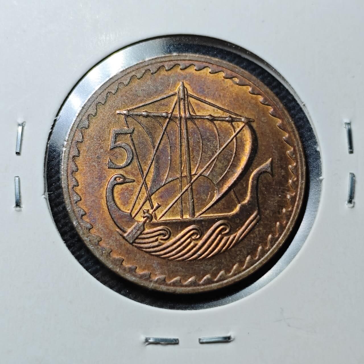 KK钱币收藏小铺  第363场  2月预留时间 周末发货  1980塞浦路斯5分铜币