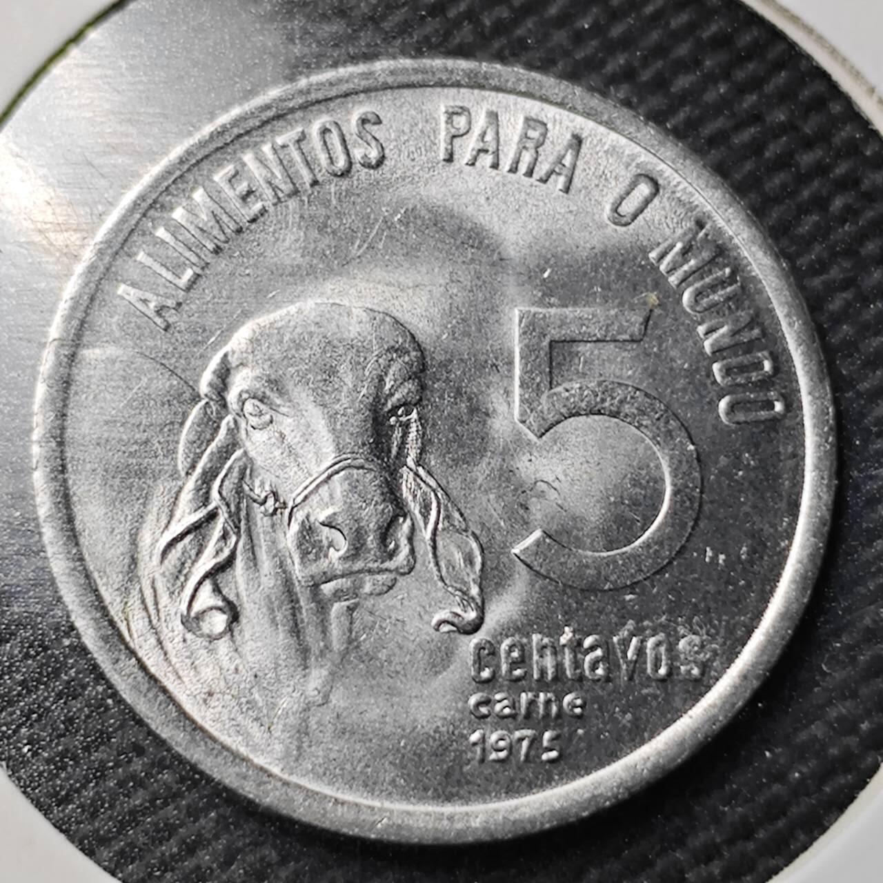 KK钱币收藏小铺  第363场  2月预留时间 周末发货  1975巴西5分纪念币 好品