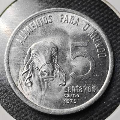 KK钱币收藏小铺  第363场  2月预留时间 周末发货 -  1975巴西5分纪念币 好品