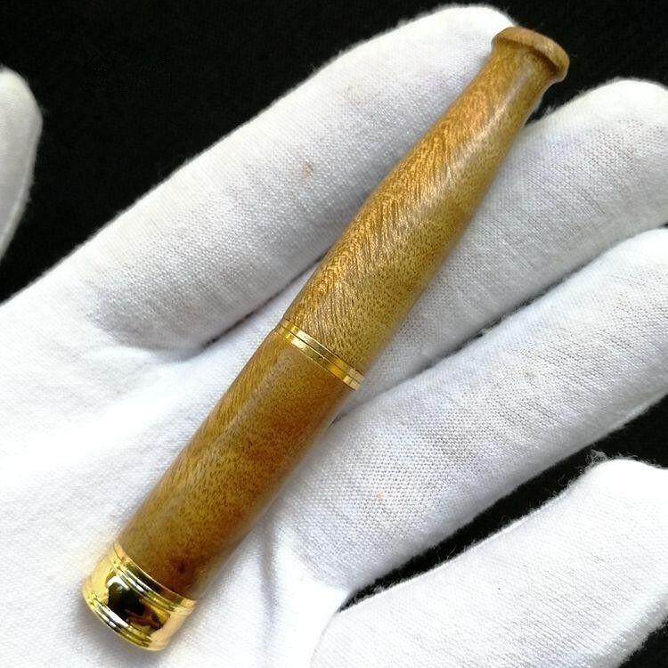 听雨轩（16）木雕 金丝楠木烟嘴