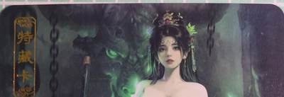 C先生卡牌 第15期 元集纪·刷子签·罐儿签·毒瘤签(持续收拍品中...) - 【彩闪】卡将文创《异仙传》铁扇公主  艺术卡