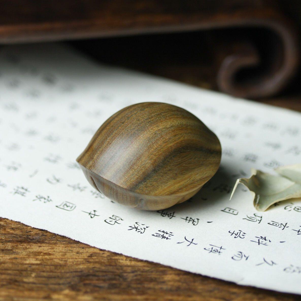 听雨轩（16）木雕 绿檀木雕富甲天下手把件