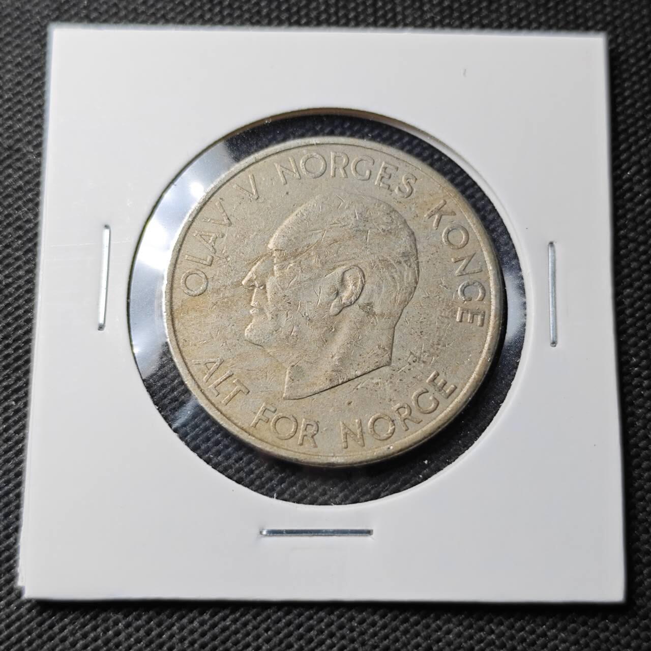 KK钱币收藏小铺  第363场  2月预留时间 周末发货  挪威5克朗