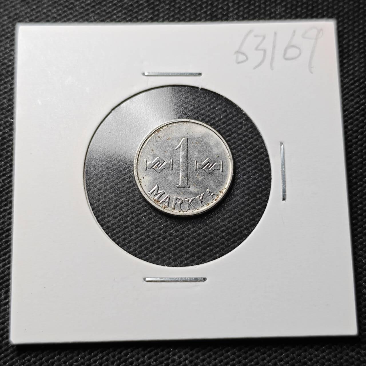 KK钱币收藏小铺  第363场  2月预留时间 周末发货  1960芬兰1芬尼 铁币