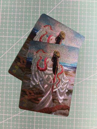 C先生卡牌 第15期 元集纪·刷子签·罐儿签·毒瘤签(持续收拍品中...) - 【幻彩粗闪】燎原×刷子《妖姬传》赤鳞蟒 双服饰