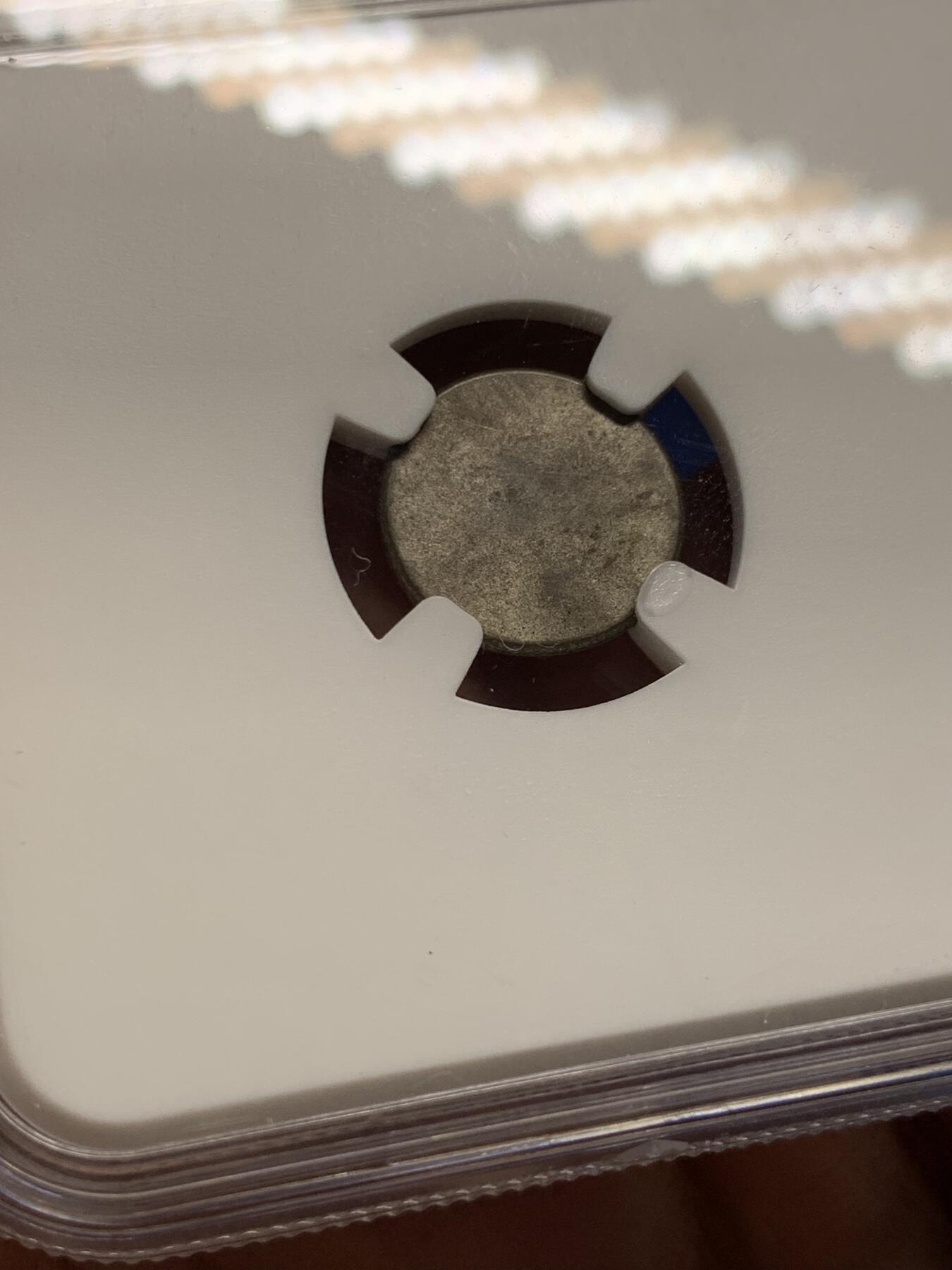 《竞宝斋》第434场 周日，周一2场连拍 （全场包邮） NGC AU58 柬埔寨1600年-1860年神鸟2PE银币，打制上佳，带光美品。