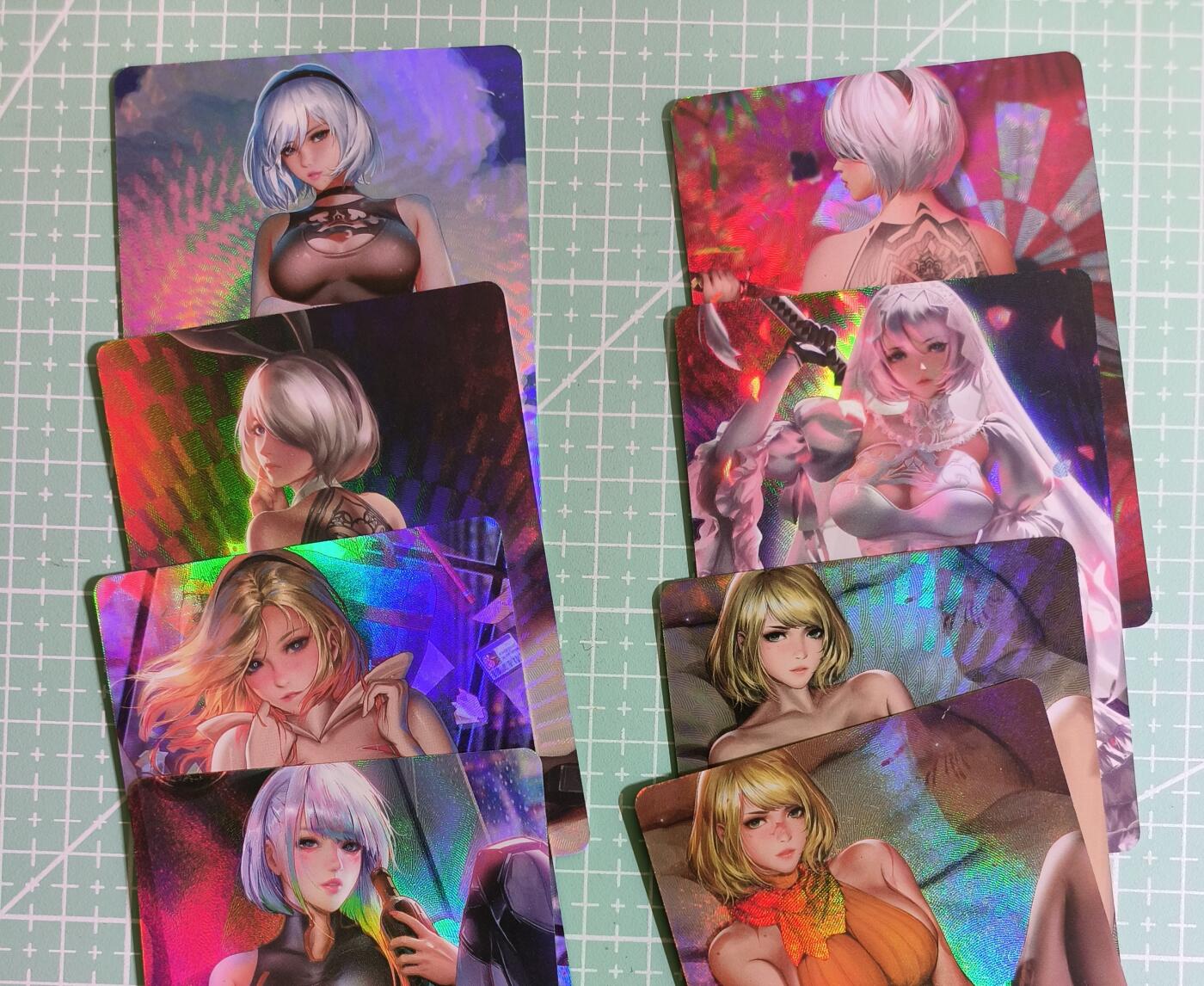 C先生卡牌 第15期 元集纪·刷子签·罐儿签·毒瘤签(持续收拍品中...) 【彩闪】自制卡《游戏·动漫·卡通》组合④ 8张 含艺术