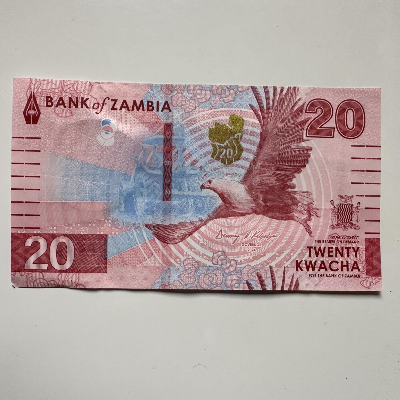 🌹外币初藏🌹🐯2025年第123场  每周二四六晚8️⃣点 接代拍 赞比亚2025年20卡瓦查