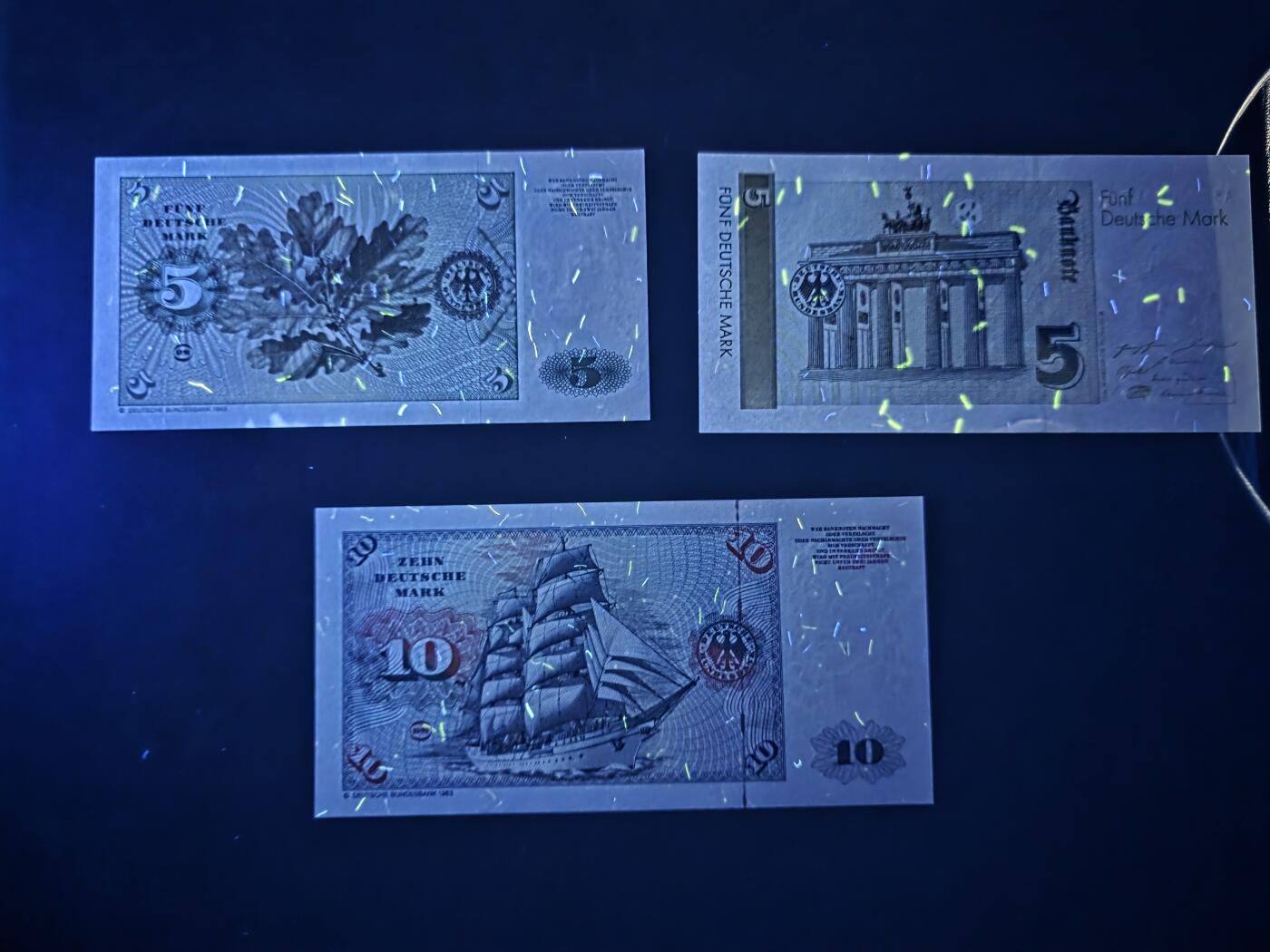 叁拾收藏第33期 德国马克小面值3张  UNC