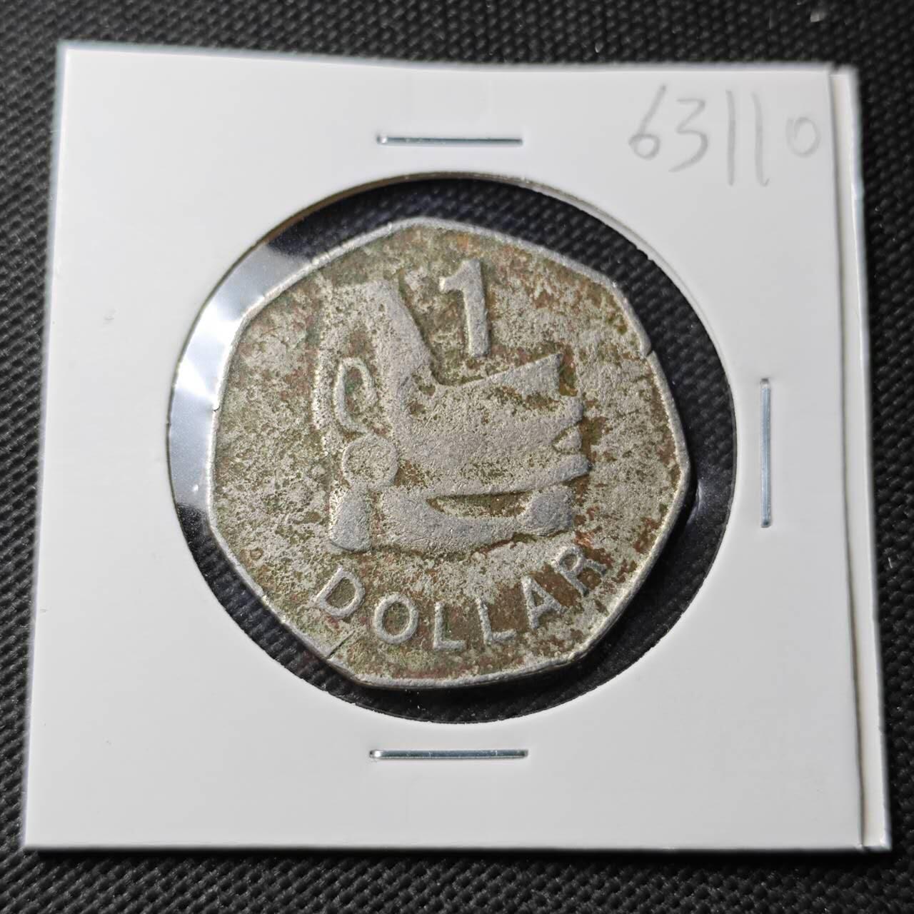 KK钱币收藏小铺  第363场  2月预留时间 周末发货  所罗门群岛1元 差品