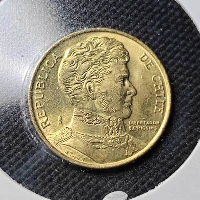 KK钱币收藏小铺  第363场  2月预留时间 周末发货 - 1990 智利1比索铜币 好品